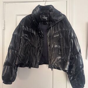 Isabel Marant cropped black puffer